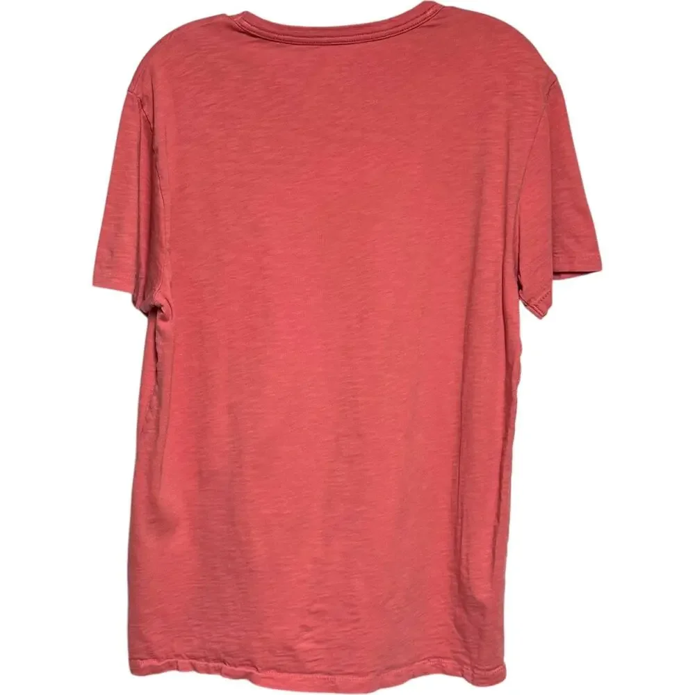 J.Crew Garment-Dyed Slub Cotton Pocket T-Shirt Pink Medium